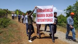 Elazığ'da köylülerden, maden ocağı eylemi