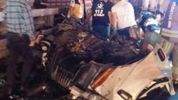 Kazada bacağı kopan sürücü hayatını kaybetti