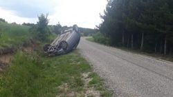 Kastamonu’da yoldan çıkan otomobil takla attı: 3 yaralı