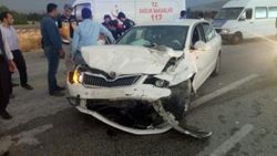 Malatya'da iki otomobil çarpıştı: 5 yaralı