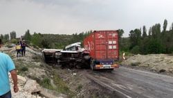 Kütahya'da trafik kazası: 1 ölü 1 yaralı