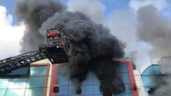 İSTOÇ'taki bir mağazada yangın çıktı