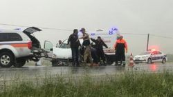 Sivas'ta tırla çarpışan aracın sürücüsü öldü