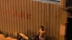 Hırsızı suçüstü yakalayan vatandaş kamerada