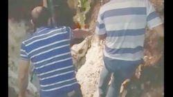 Bursa'da çukura düşen inek için kurtarma operasyonu