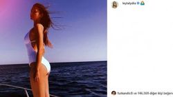 Leyla Lydia Tuğutlu'dan tatil pozu