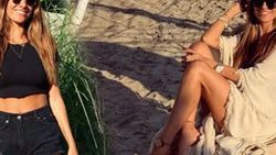 İki çocuk annesi Yüksel Ak fit görüntüsüyle dikkat çekti