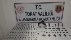 Tokat'ta bir evden 212 parça tarihi eser çıktı