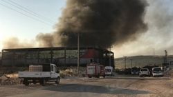 Gaziantep’te plastik fabrikasında yangın