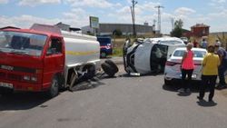 Tekirdağ’da 3 araç birbirine girdi: 2 yaralı