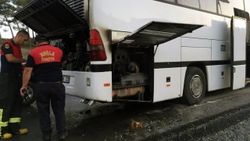 Muğla'da bir otobüs yanmaktan son anda kurtarıldı