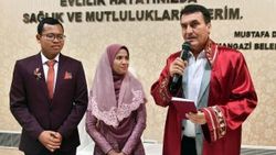 Endonezyalı çiftin Bursa'da nikahı kıyıldı