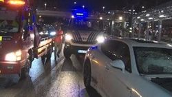 D-100 Karayolu'nda yarış, zincirleme kazaya neden oldu
