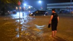 Edirne'de yağmurda yollar göle döndü