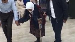 Düğünde halay çeken Sabayi nine alkış aldı