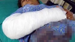 Yengesine baltayla saldıran zanlı tutuklandı