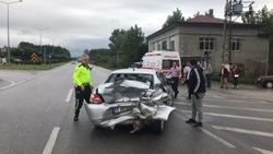 Samsun’da korkutan trafik kazası