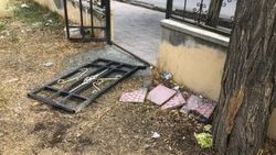Şehit adının verildiği park tahrip edildi