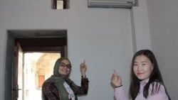 Erzurum'da tarihi medrese içerisinde klima