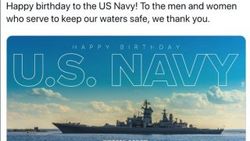 Amerikan donanmasının doğum gününü Rus gemisiyle kutladı