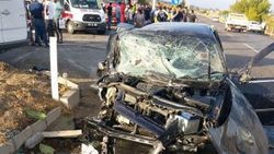 Kahramanmaraş'ta öğrenci minibüsü ile otomobil çarpıştı