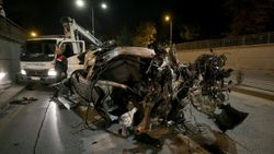 Ankara'da trafik kazasında 2 kişi ağır yaralandı