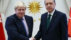 Erdoğan Johnson ile görüştü
