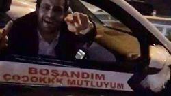 Eşinden boşanan adamın mutluluğu