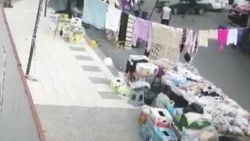 Pazar yerine dalan sürücü 8 kişiyi yaraladı