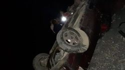 Malatya'da takla atan otomobilin sürücüsü yaralandı