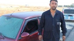 Gaziantep'te otomobili taşladılar