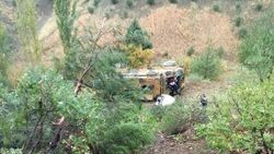 Kahramanmaraş'ta askeri araç şarampole yuvarlandı