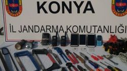 Konya'da kablo hırsızlarına suçüstü