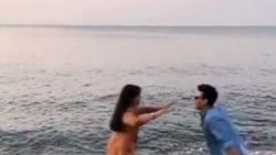 Hanife Gürdal, sevgilisinin kucağına atladı