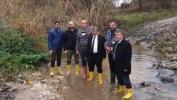 Edirne'de kahverengi akan derede inceleme başlatıldı