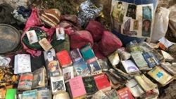 Siirt’te teröristlere ait yaşam malzemeleri ele geçirildi