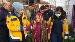 Yangına müdahale etmek isterken dumandan etkilendi