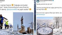 İl belediyelerinin kar ve soğuk hava atışması