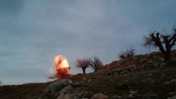 Siirt'te yol yapım çalışmasında hava mermisi bulundu