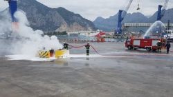Antalya’da hortum tatbikatı
