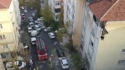 Şişli'de 6 katlı binanın çatısı çöktü