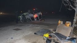 Konya'da hafif ticari araç takla attı: 1 ölü 4 yaralı
