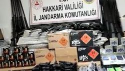 Irak sınırında cephanelik ele geçirildi