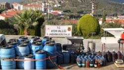 Aydın'da sahte içki operasyonu