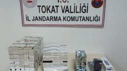 Tokat'ta otobüste kaçak sigaralar ele geçirildi