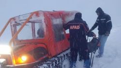 Niğde'de kar nedeniyle kaybolan işçileri AFAD kurtardı