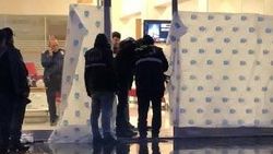 Maskeli banka soyguncusu, kaçarken bomba ile korkuttu
