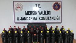 Mersin'de 191 litre sahte içki ele geçirildi