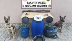 Sakarya'da toprağa gömülü bidonlardan uyuşturucu çıktı