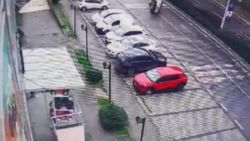 Araçtaki köpek sürücünün üzerine atladı kazaya neden oldu